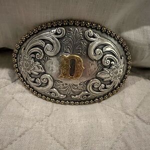 Nocona Initial D Belt Buckle